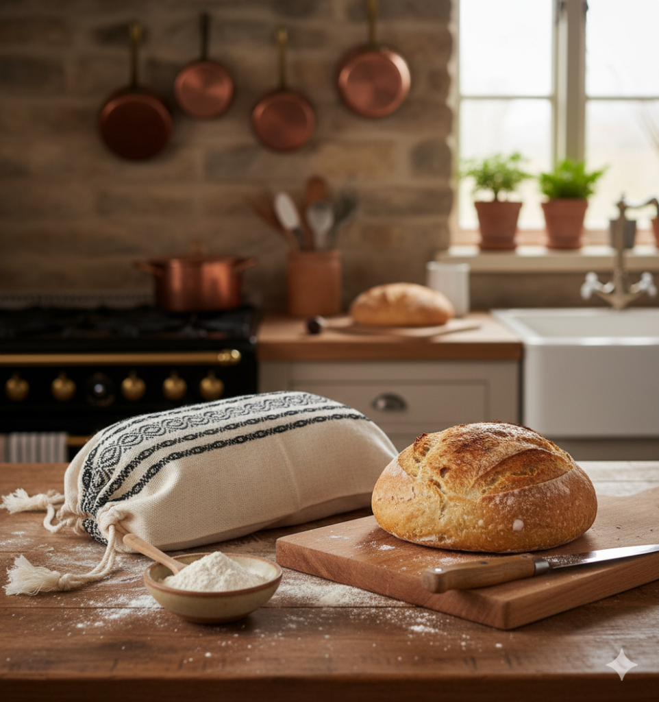 Kézzel szövött kenyereszsák